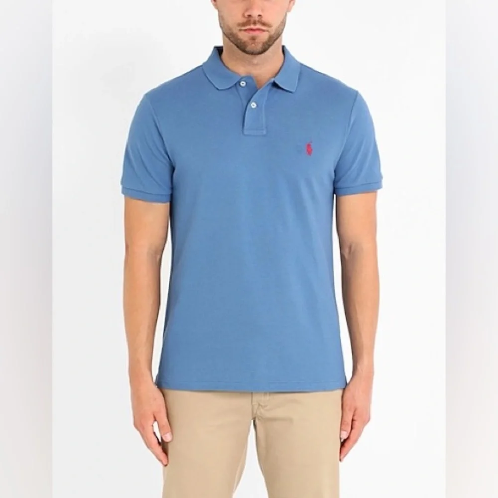 NWT Polo Ralph Lauren Custom Slim Fit Pastel Blue 100% Cotton Size XL Retail 110